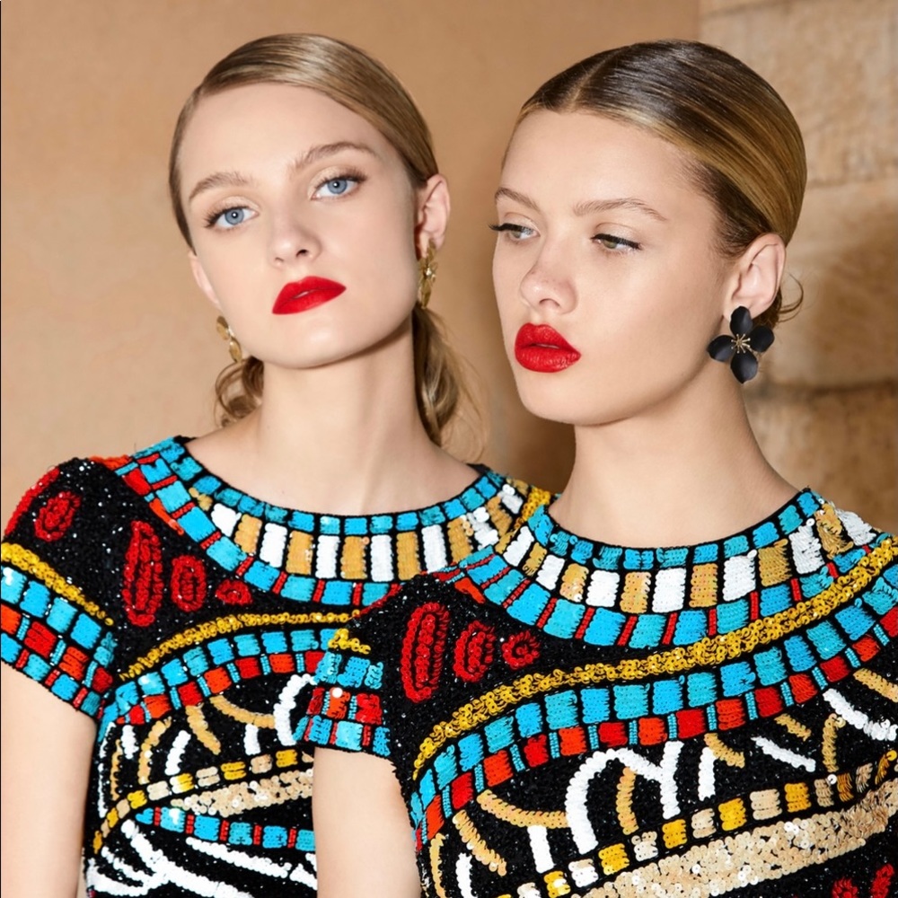 Alice Olivia Nat Sequin Dress